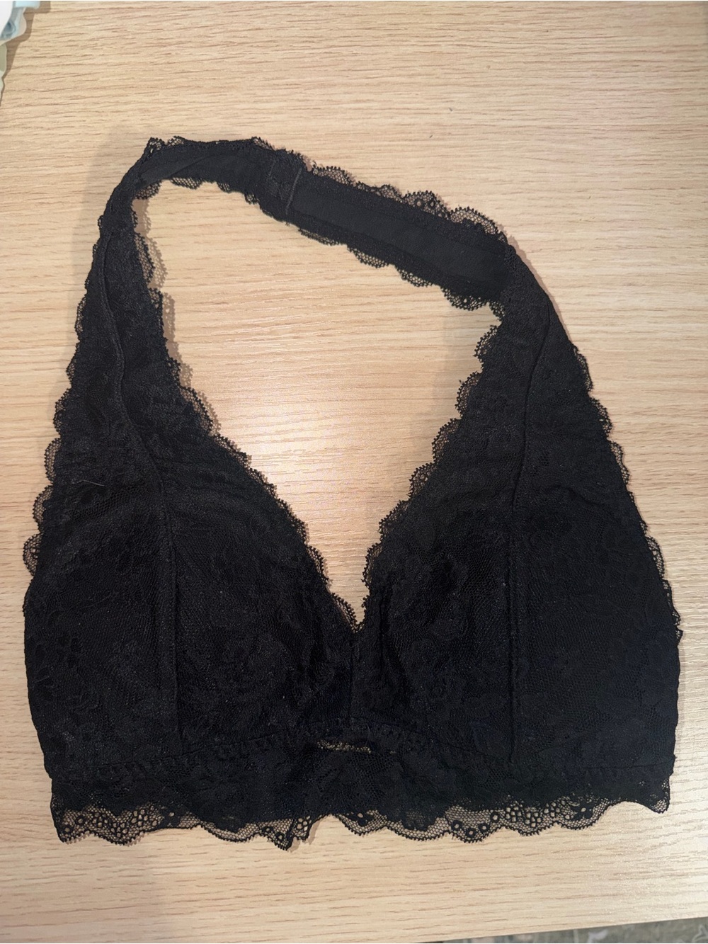 Gilly Hicks Black Lace Halter Bralette